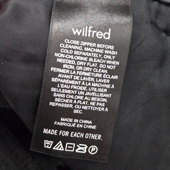 Aritzia Wilfred Free The Melina Leg Straight Vegan Leather Pants Black - Picture 9 of 10